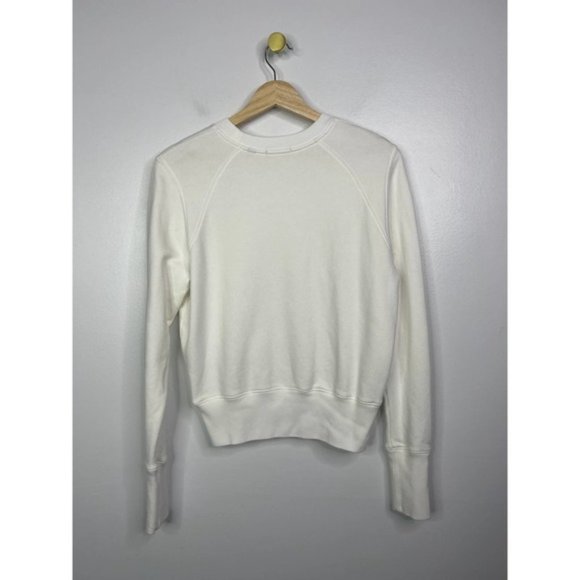 ATM French Terry Garment Dye Vintage Raglan Sweater Women's White Size: XS NWOT - Picture 6 of 9